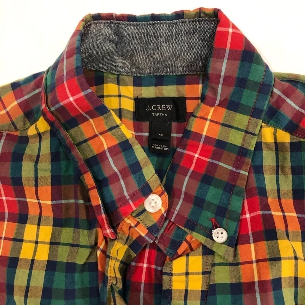 J. Crew Tartan Plaid Long Sleeve Button Down